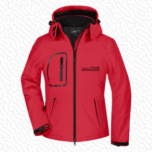 Winter Softshell Jacke mit Kapuze für Damen in verschiedenen Farben